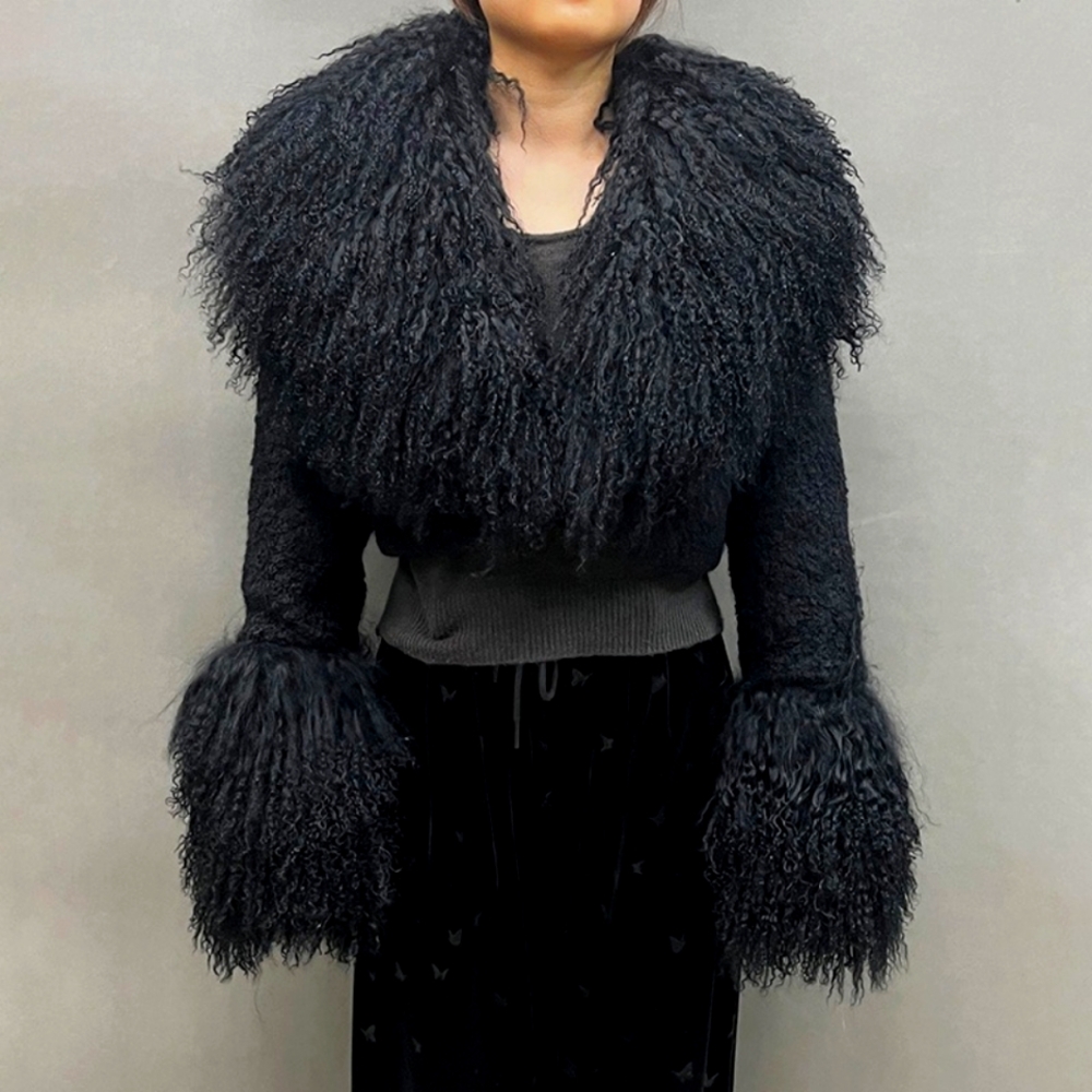 2025 Mongolian Fur Alpaca Coat - Picture 2 of 6